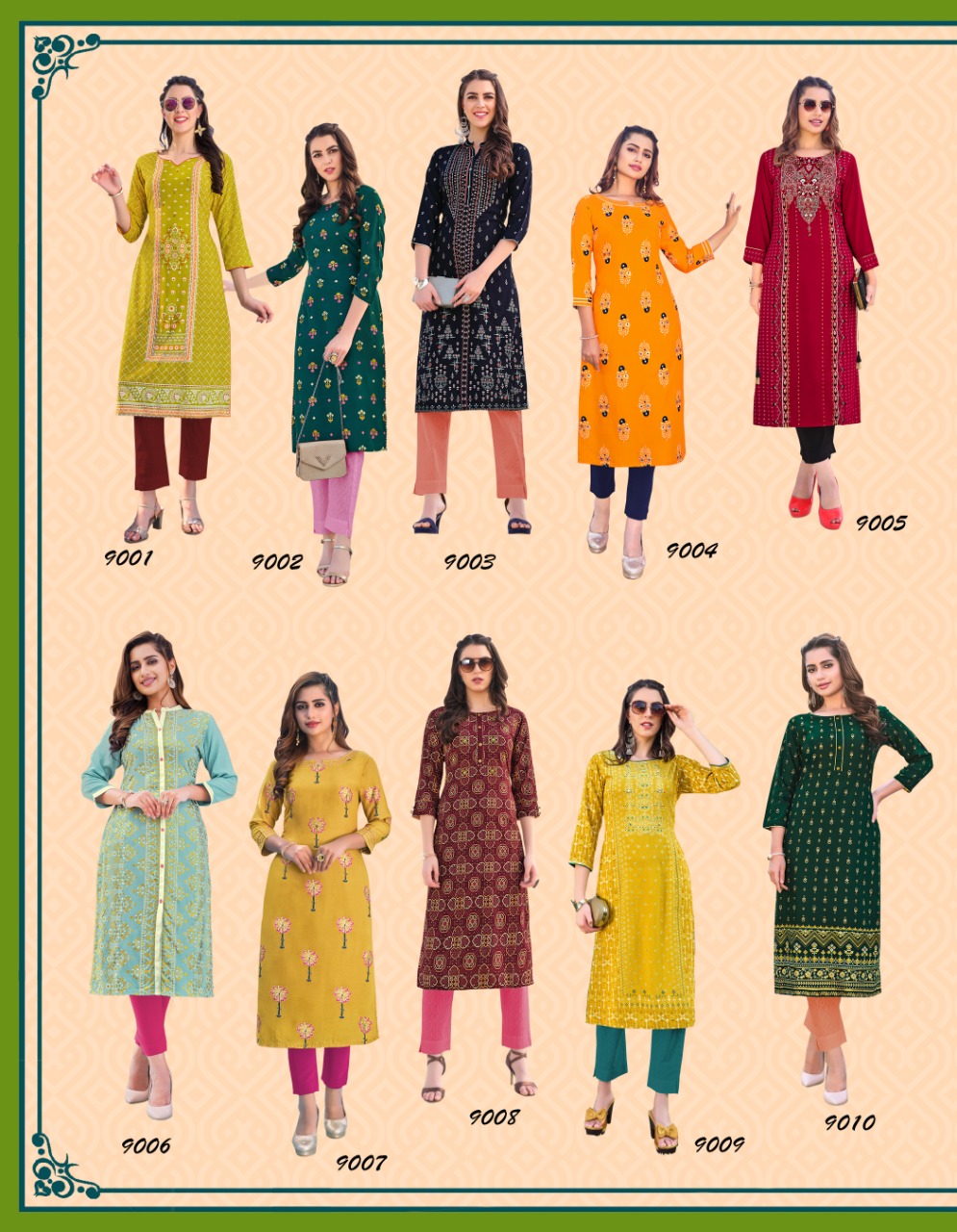 Diya Trends Presents Gardencity  Vol 9 Ethnic Wear Printed Designer Kurti