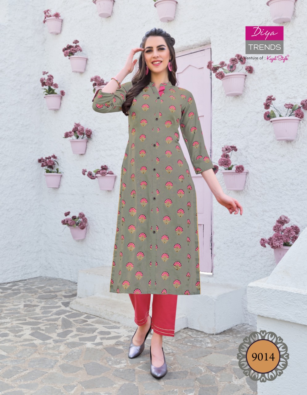 Diya Trends Presents Gardencity  Vol 9 Ethnic Wear Printed Designer Kurti