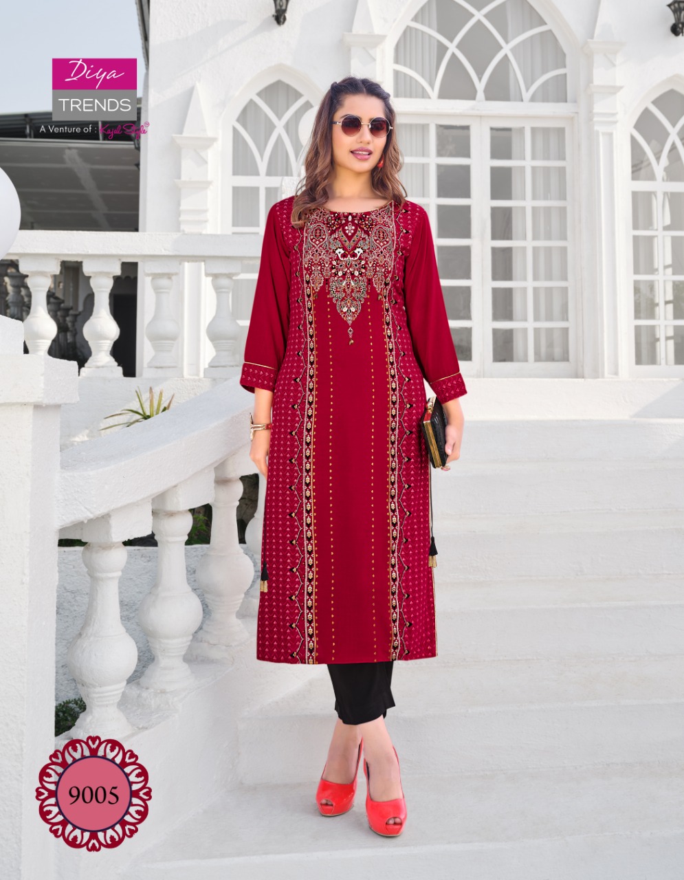 Diya Trends Presents Gardencity  Vol 9 Ethnic Wear Printed Designer Kurti