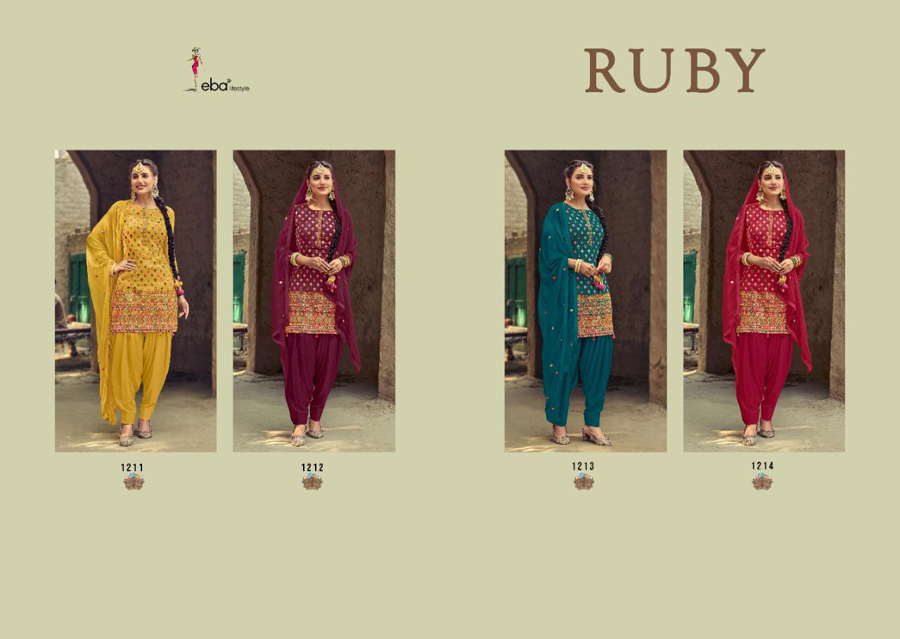 Eba Presents Ruby Heavy Embroidery Salwar Kameez Collection