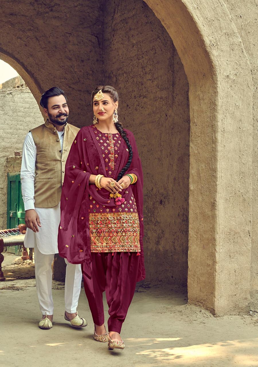 Eba Presents Ruby Heavy Embroidery Salwar Kameez Collection