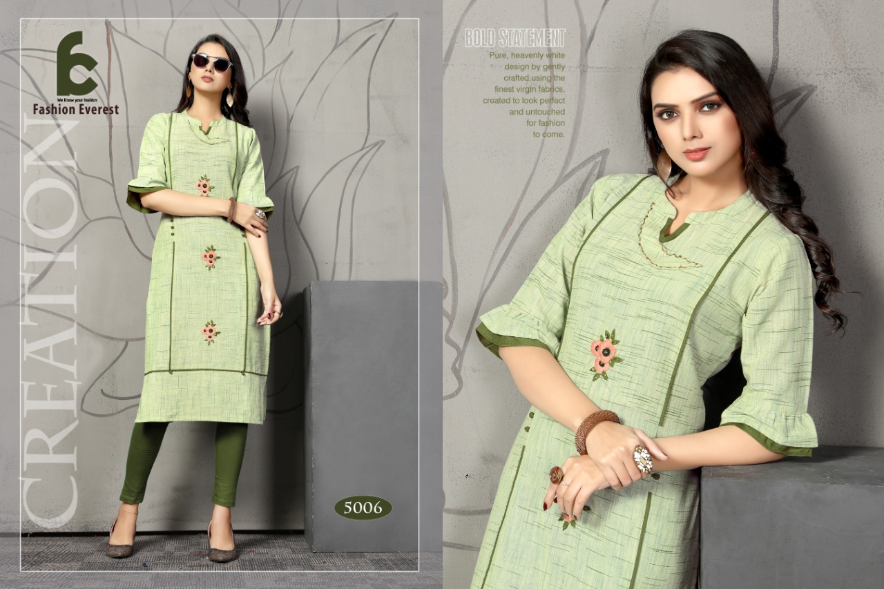 Off White Beautiful Printed Cotton Straight Kurti Online| www.dvanza.com