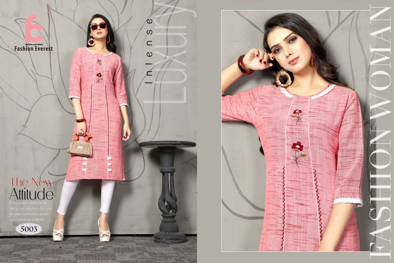 Fc Additional Fashion Everest  Casual Wear Straight Kurtis Collection