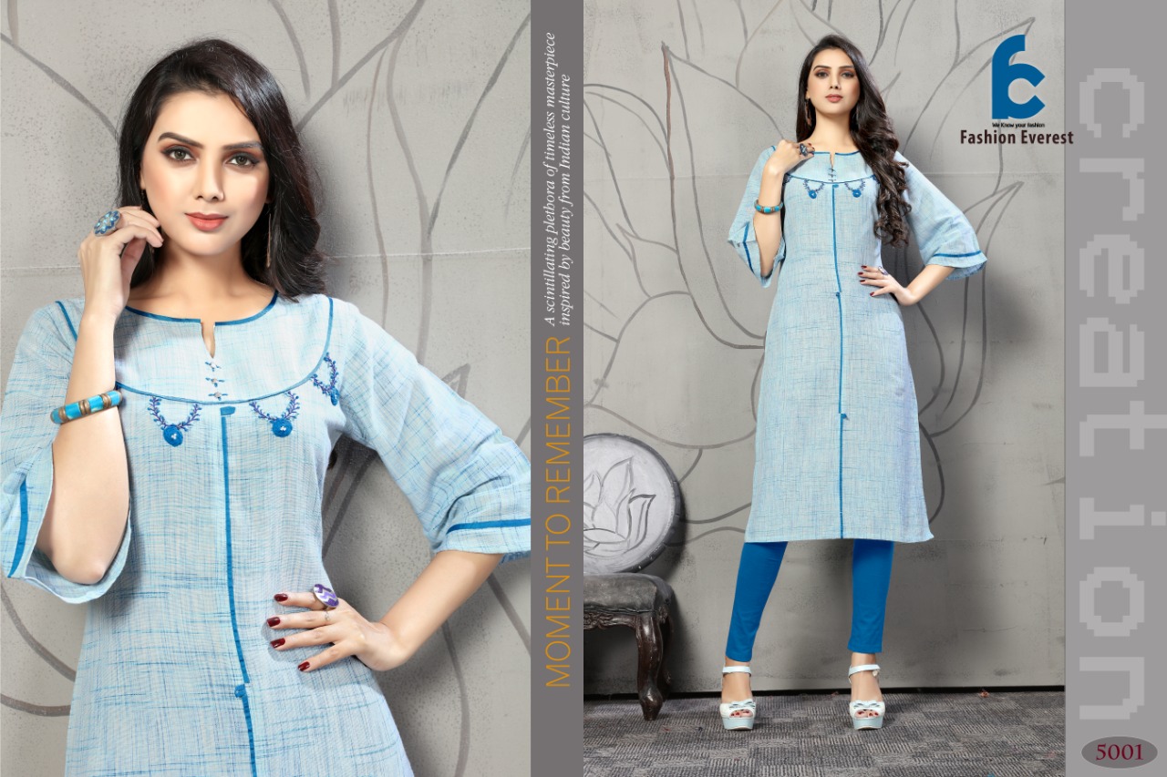 Fc Additional Fashion Everest  Casual Wear Straight Kurtis Collection