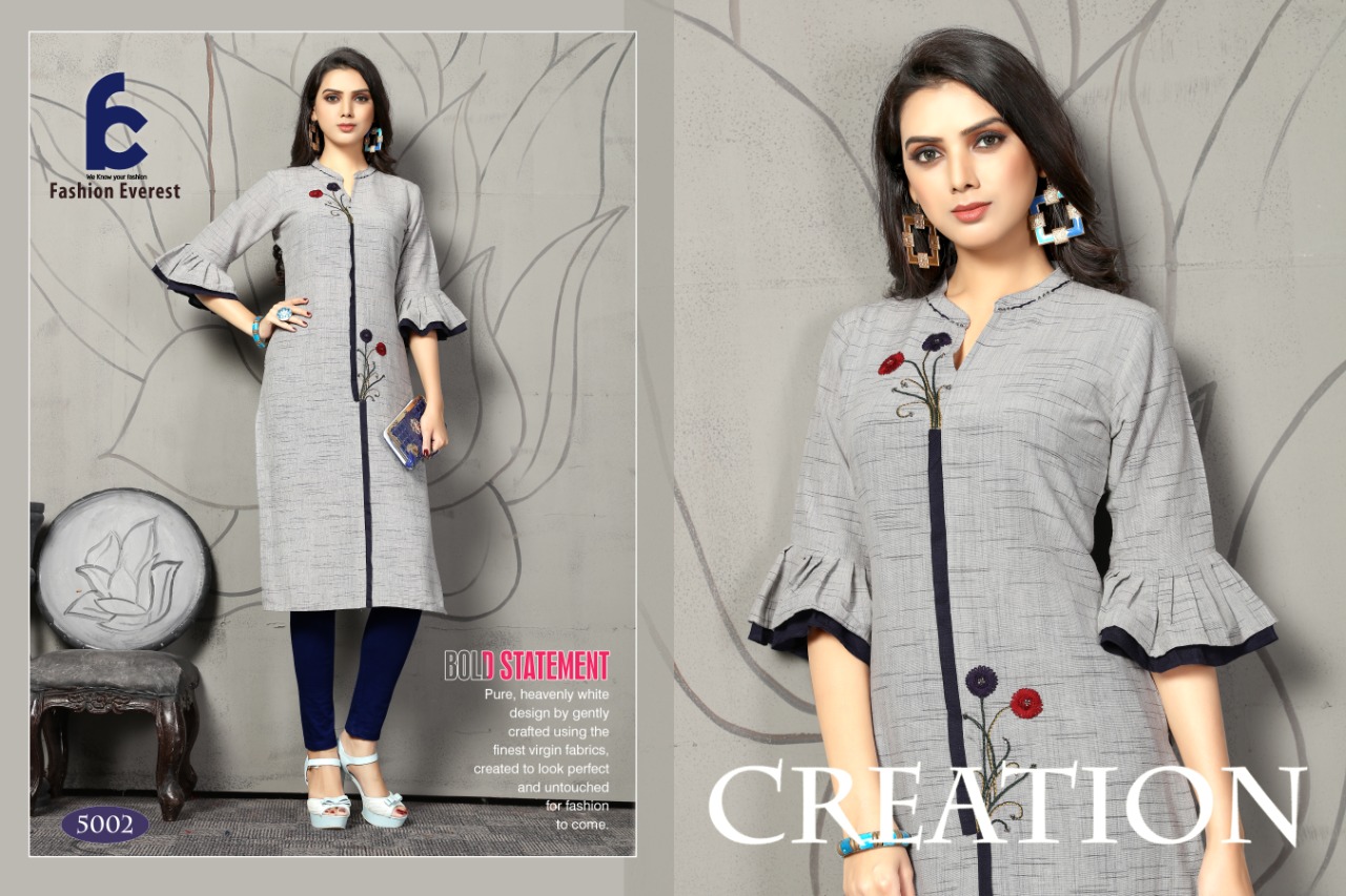 Fc Additional Fashion Everest  Casual Wear Straight Kurtis Collection
