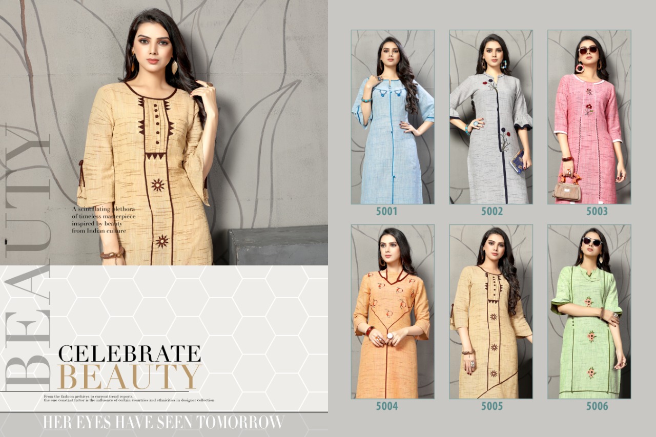 Fc Additional Fashion Everest  Casual Wear Straight Kurtis Collection