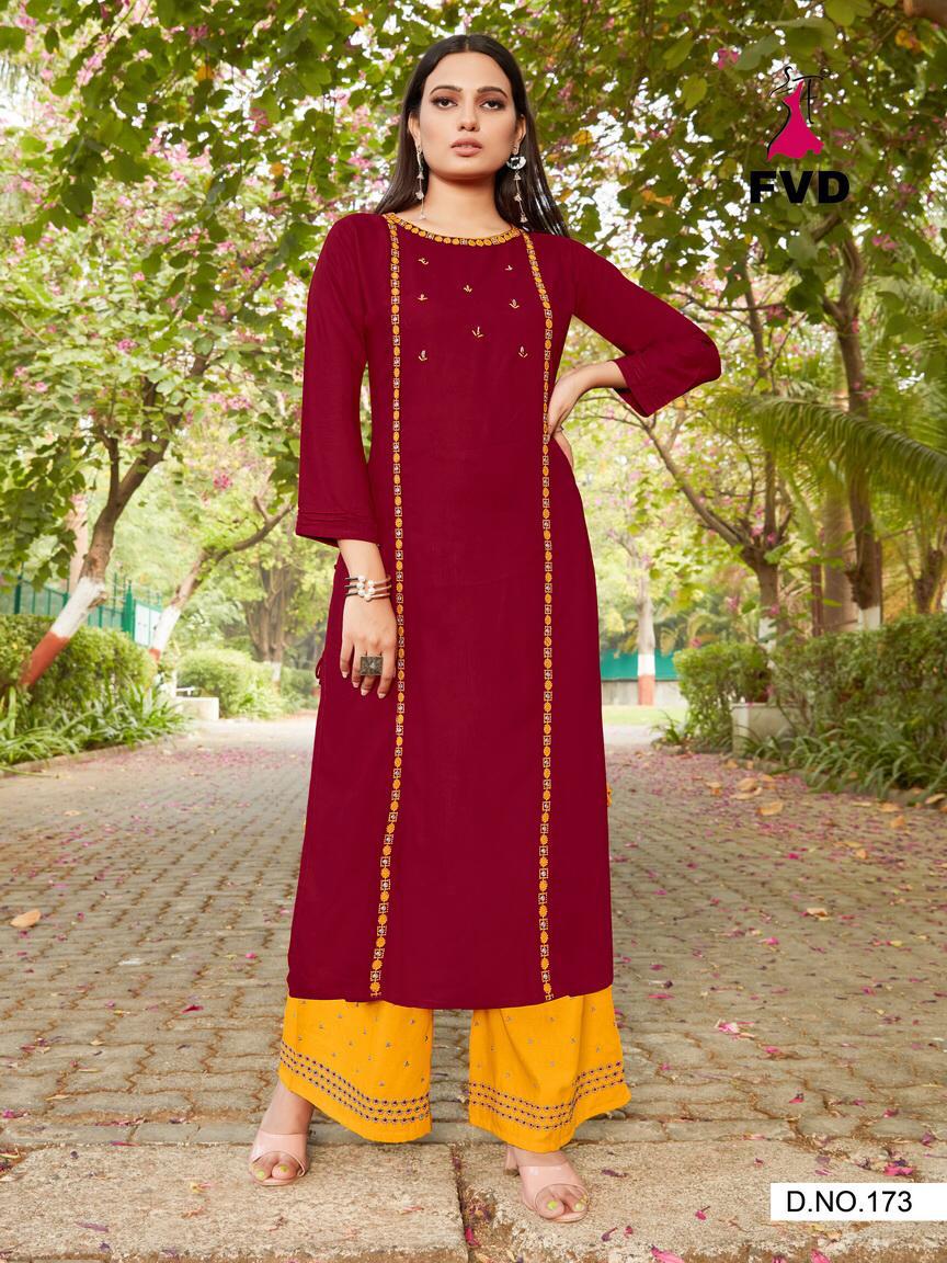 Fvd Presented   Pari Vol 1 Designer Kurti With Bottom Collection