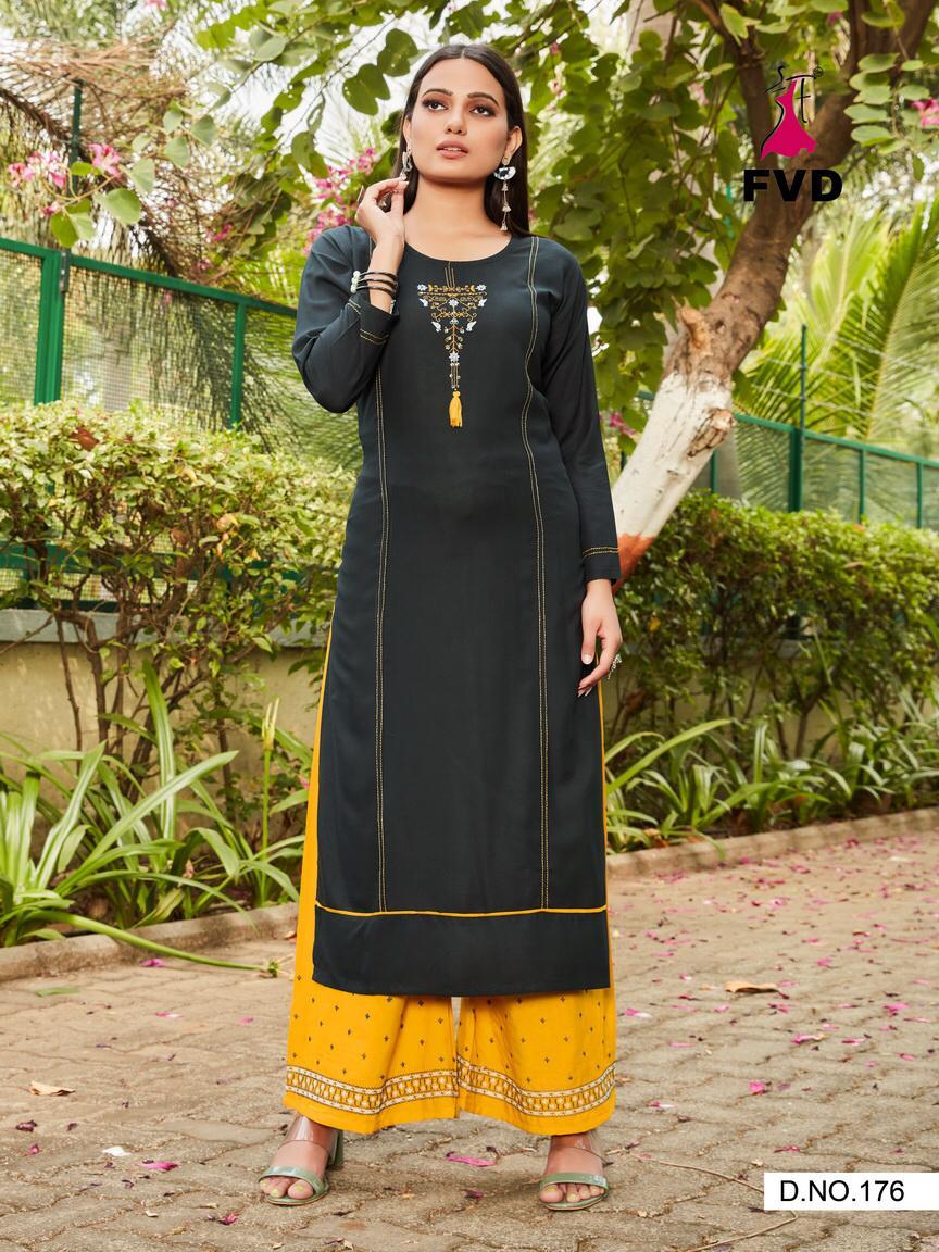 Fvd Presented   Pari Vol 1 Designer Kurti With Bottom Collection