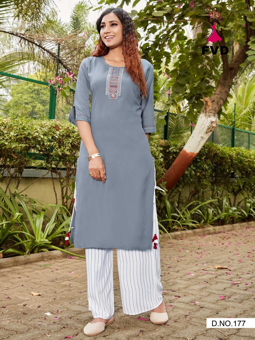 Fvd Presented   Pari Vol 1 Designer Kurti With Bottom Collection
