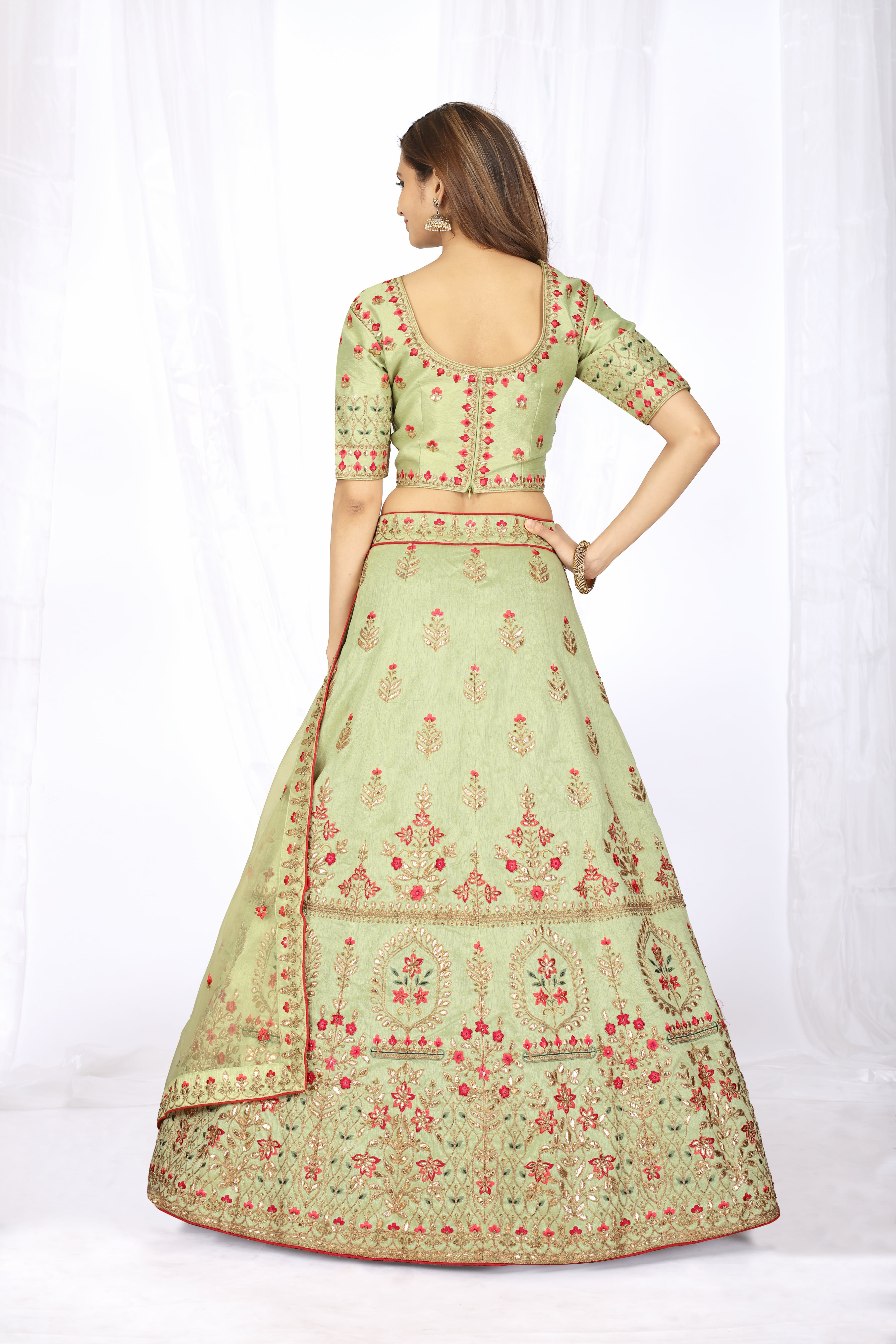 Fc Presents 5025- Light Green Lehenga Choli Buy Indian Stylish Collection