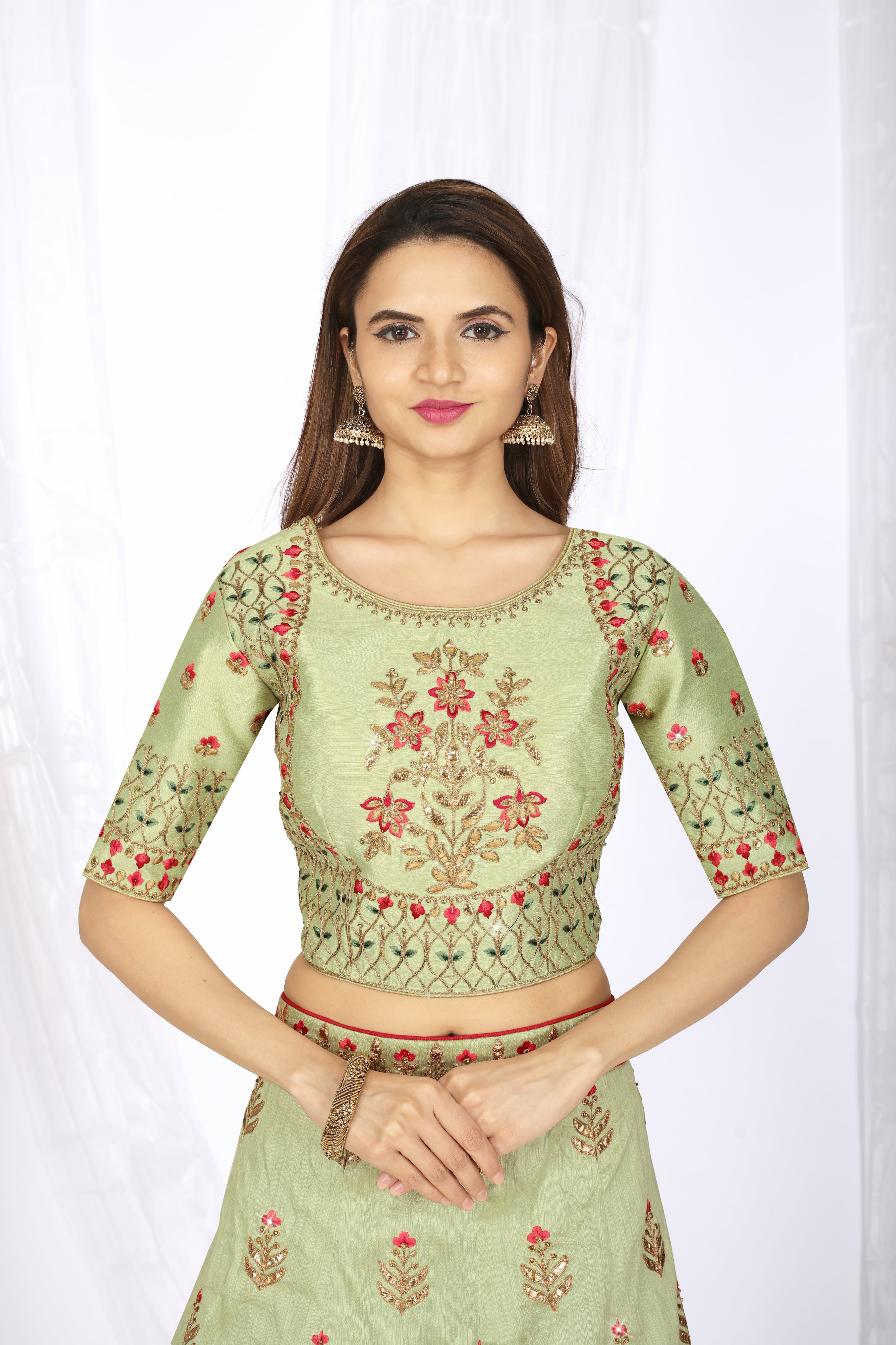 Fc Presents 5025- Light Green Lehenga Choli Buy Indian Stylish Collection