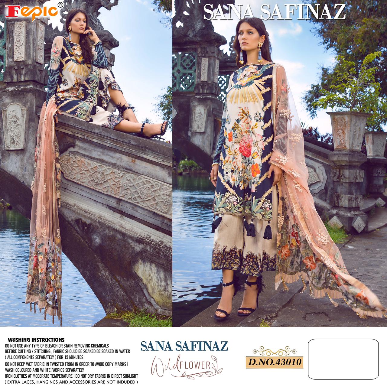 Fepic Presents  Sana Safinaz Wild Flower Pakistani Salwar Suits