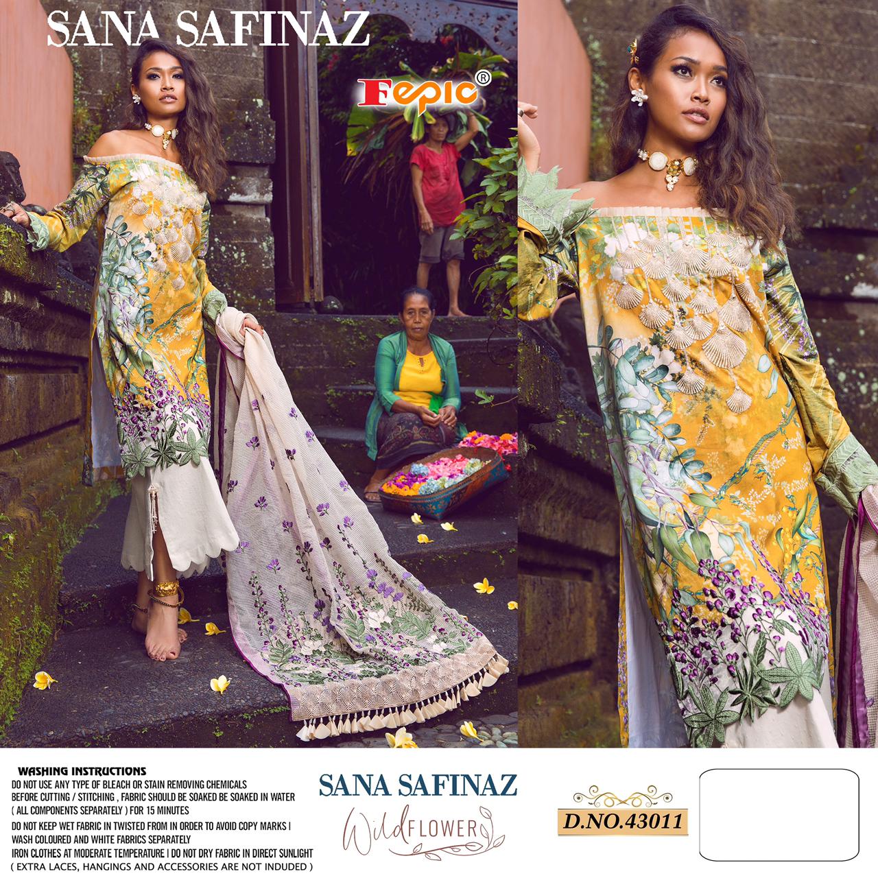 Fepic Presents  Sana Safinaz Wild Flower Pakistani Salwar Suits
