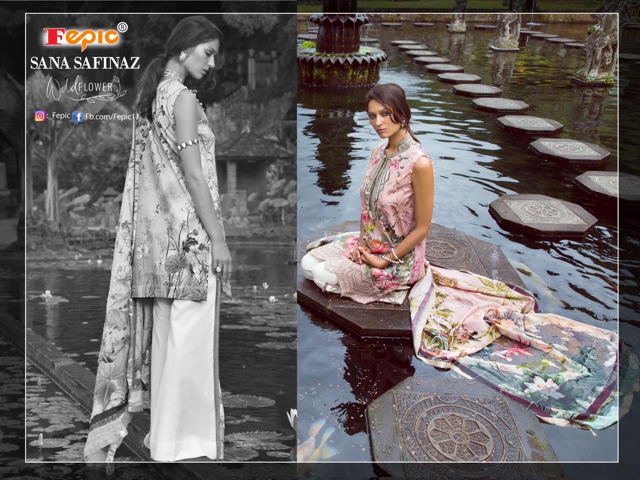 Fepic Presents  Sana Safinaz Wild Flower Pakistani Salwar Suits