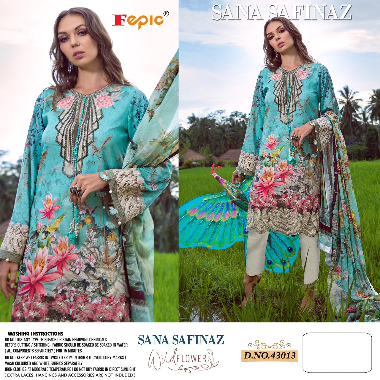 Fepic Presents  Sana Safinaz Wild Flower Pakistani Salwar Suits