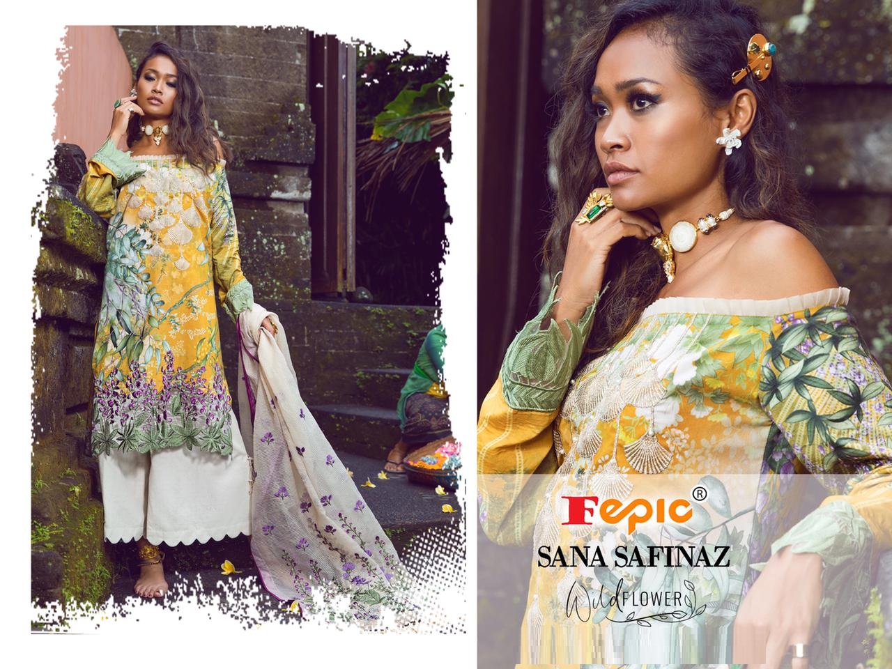 Fepic Presents  Sana Safinaz Wild Flower Pakistani Salwar Suits