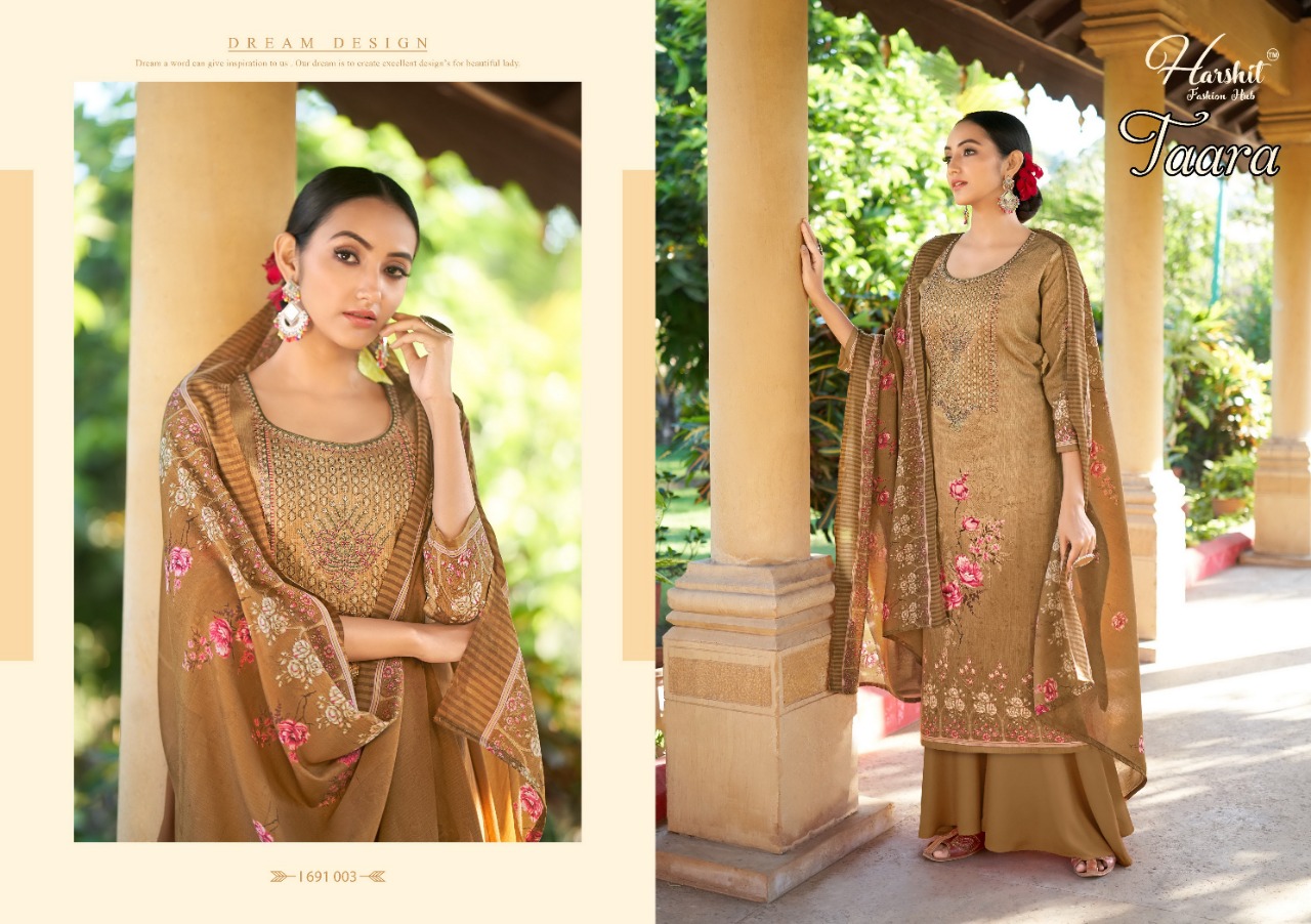 Harshit By Taara  Designer Cotton Summer Wear Dress Material