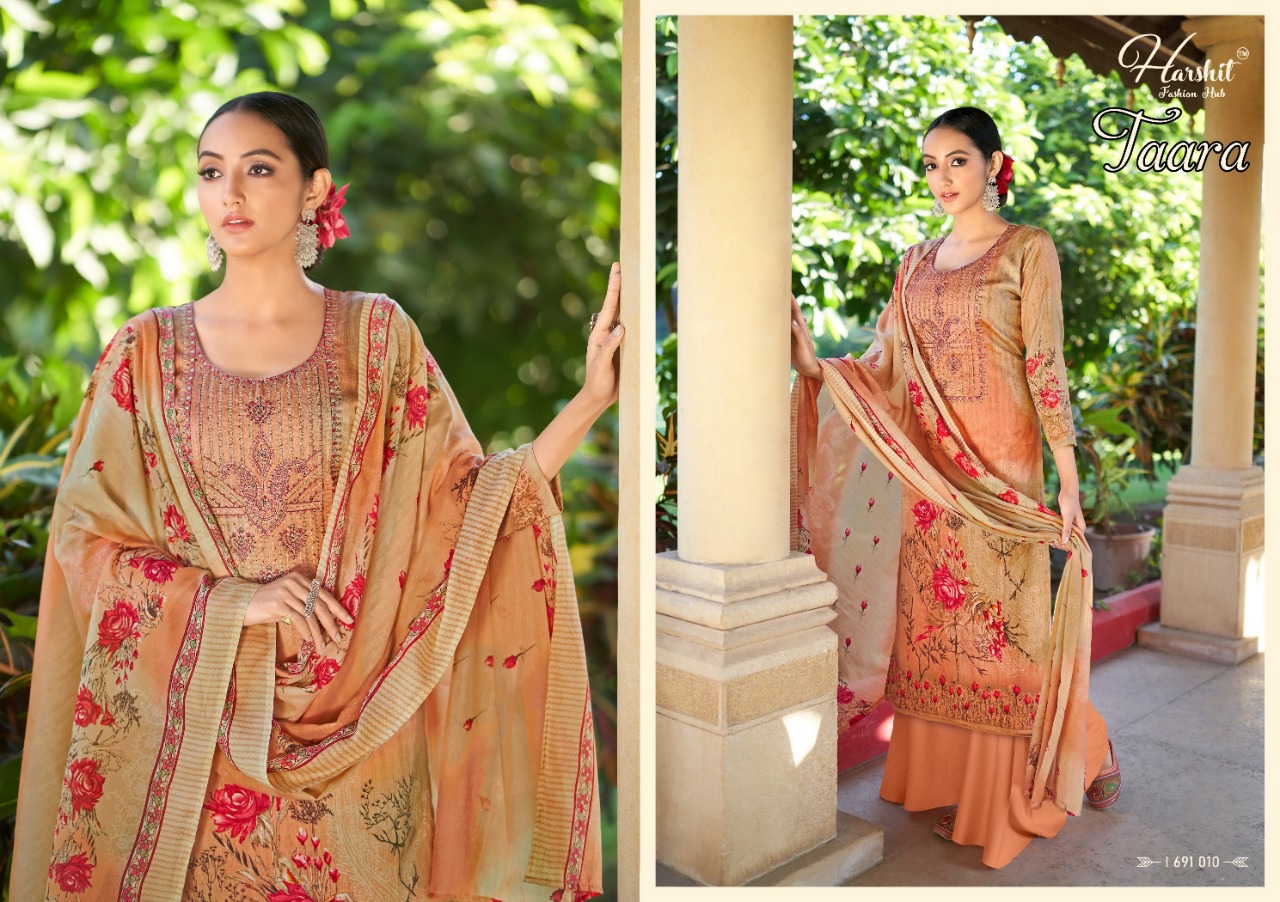 Harshit By Taara  Designer Cotton Summer Wear Dress Material