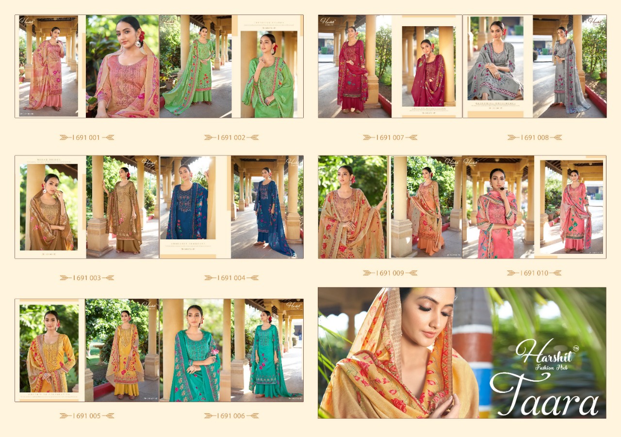 Harshit By Taara  Designer Cotton Summer Wear Dress Material