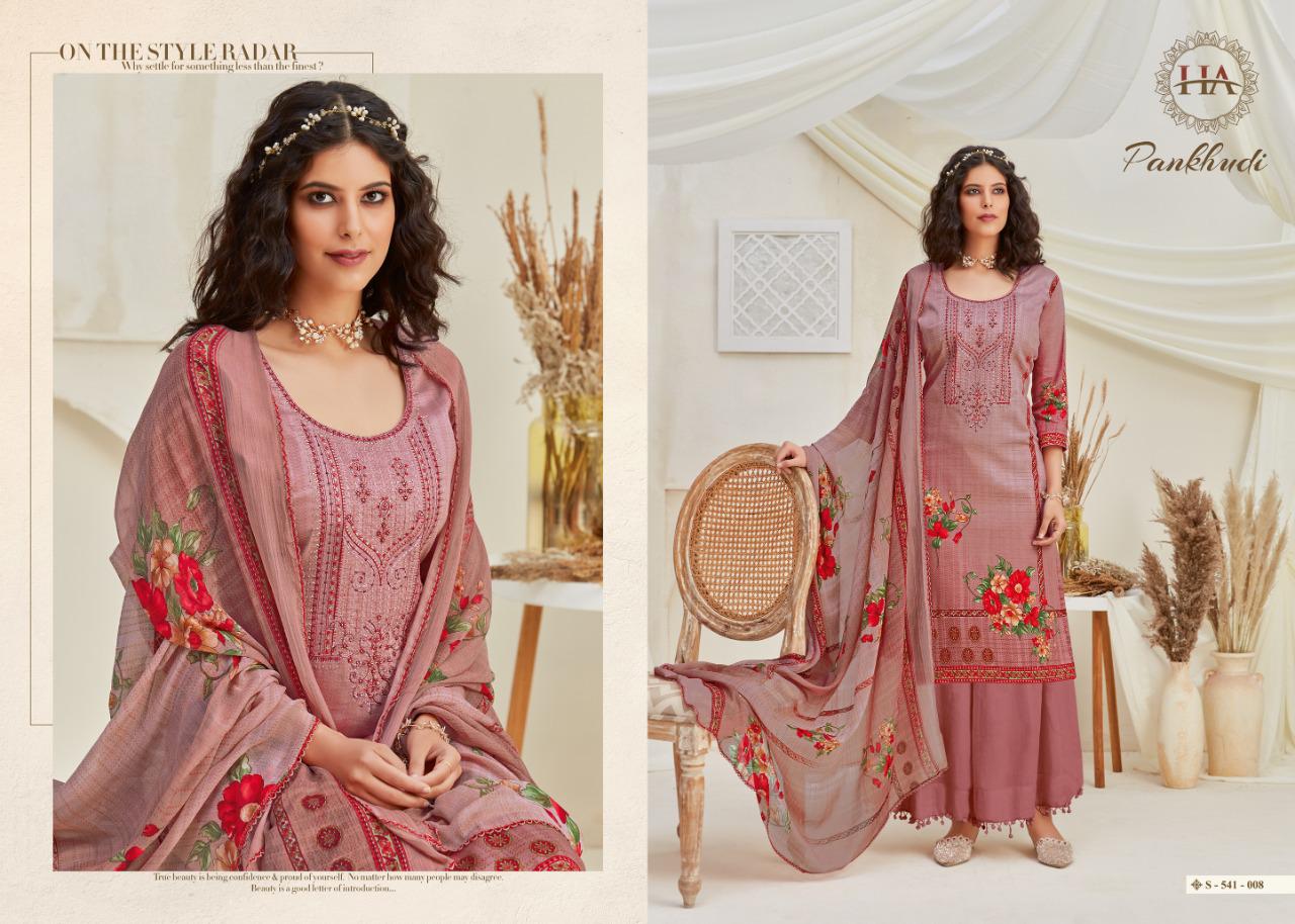 Harshit Launching Pankhudi  Designer Dress Material