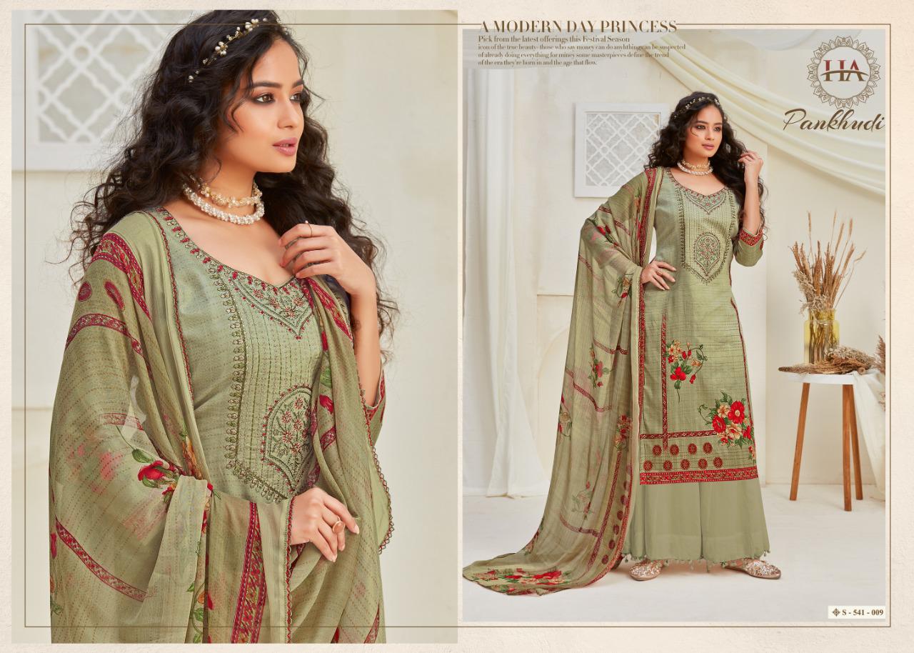 Harshit Launching Pankhudi  Designer Dress Material
