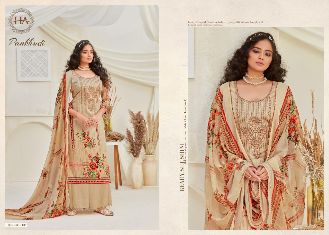 Harshit Launching Pankhudi  Designer Dress Material