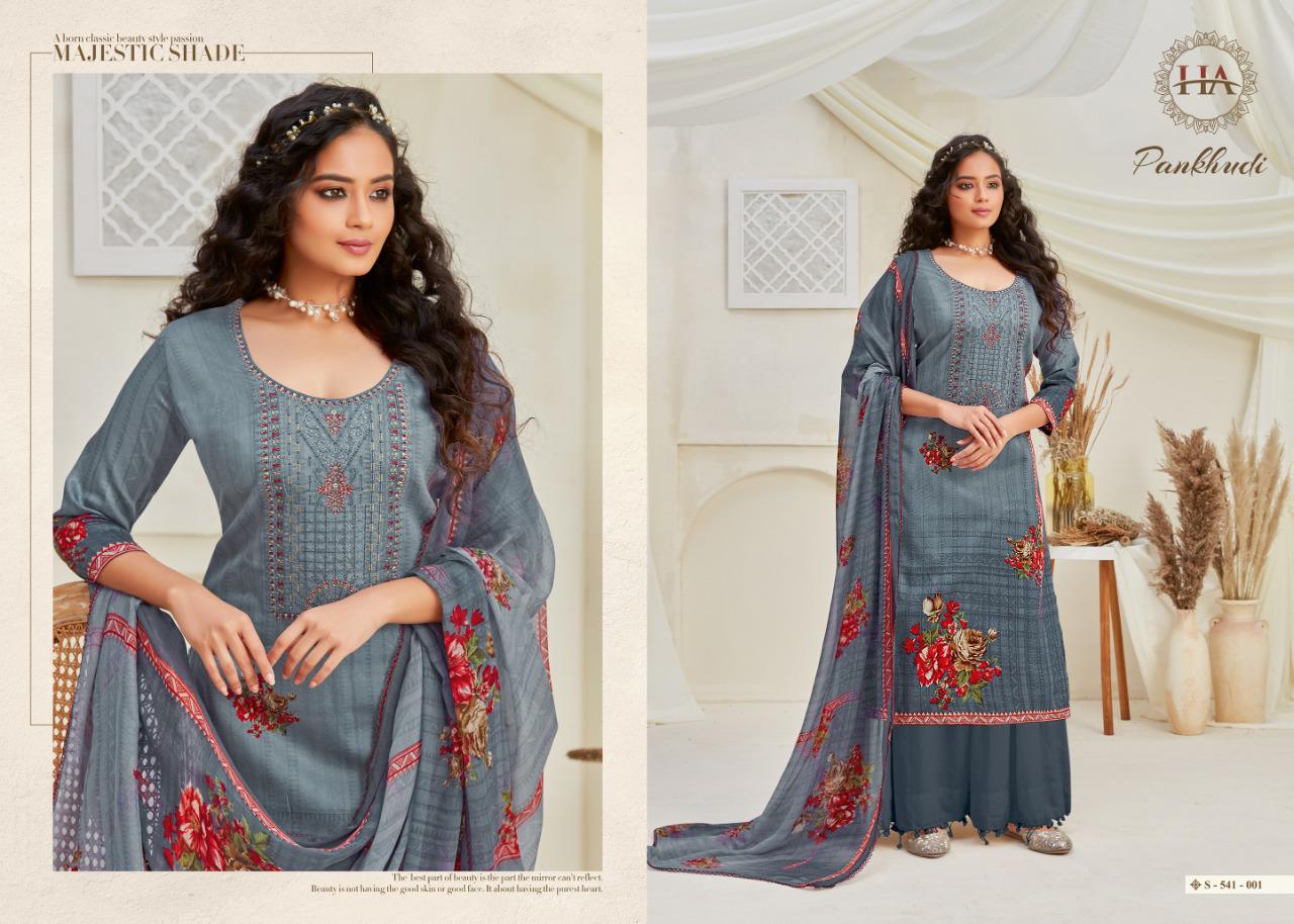 Harshit Launching Pankhudi  Designer Dress Material