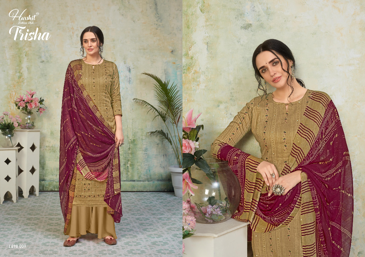 Harshit  Presents  Trisha Pure Cotton Dress Material Online Shopping