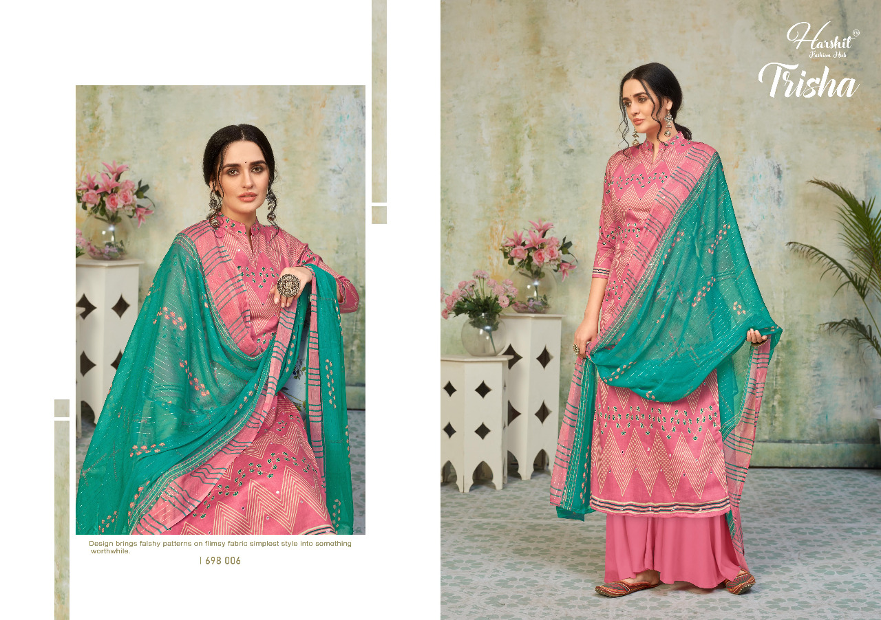 Harshit  Presents  Trisha Pure Cotton Dress Material Online Shopping