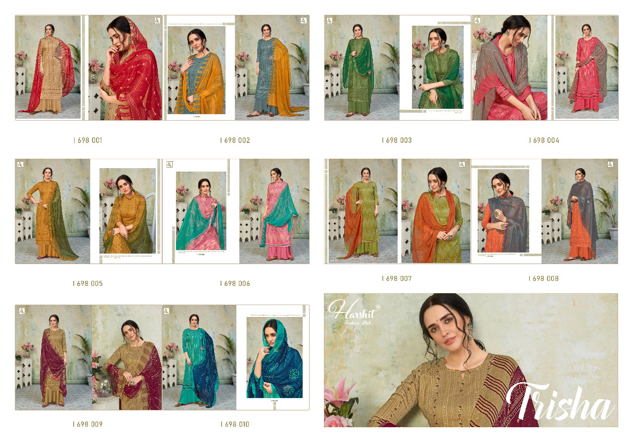 Harshit  Presents  Trisha Pure Cotton Dress Material Online Shopping