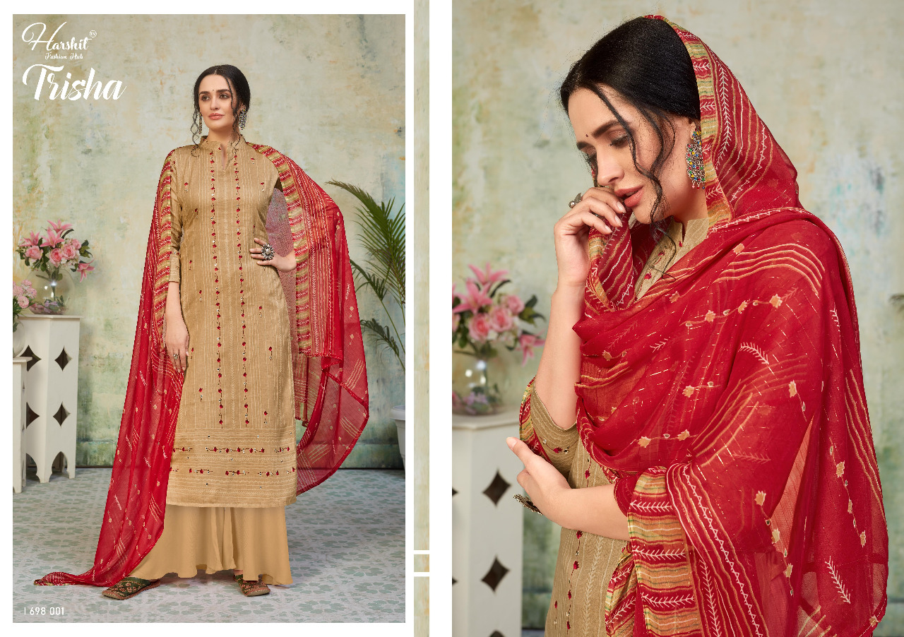 Harshit  Presents  Trisha Pure Cotton Dress Material Online Shopping