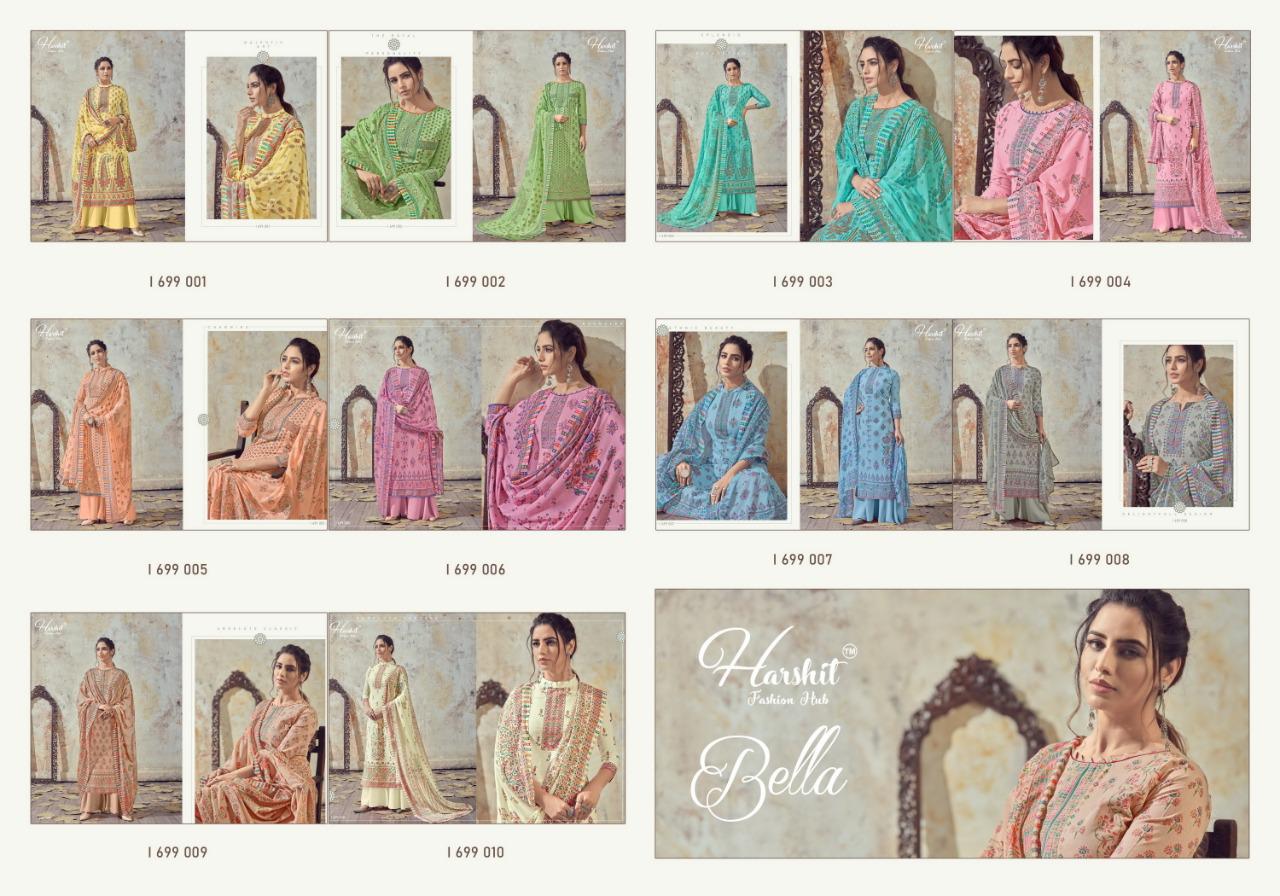 Harshit  Presents Bella Cotton Digital Printed Designer Dress Material