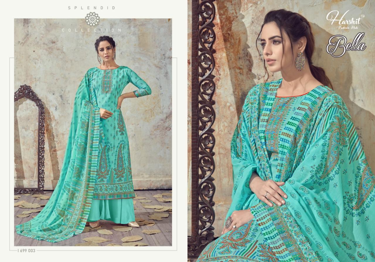 Harshit  Presents Bella Cotton Digital Printed Designer Dress Material