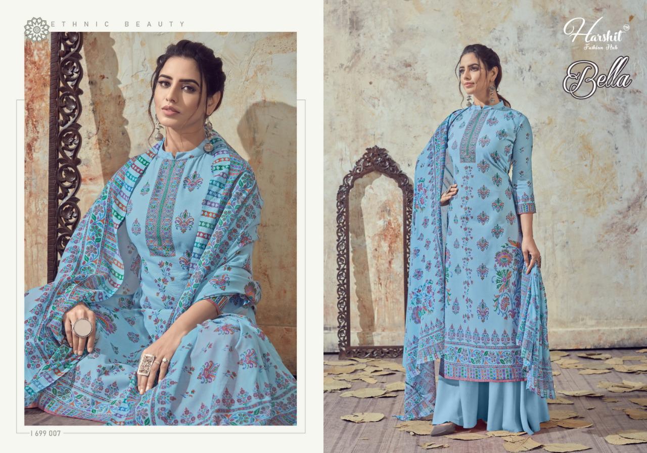 Harshit  Presents Bella Cotton Digital Printed Designer Dress Material
