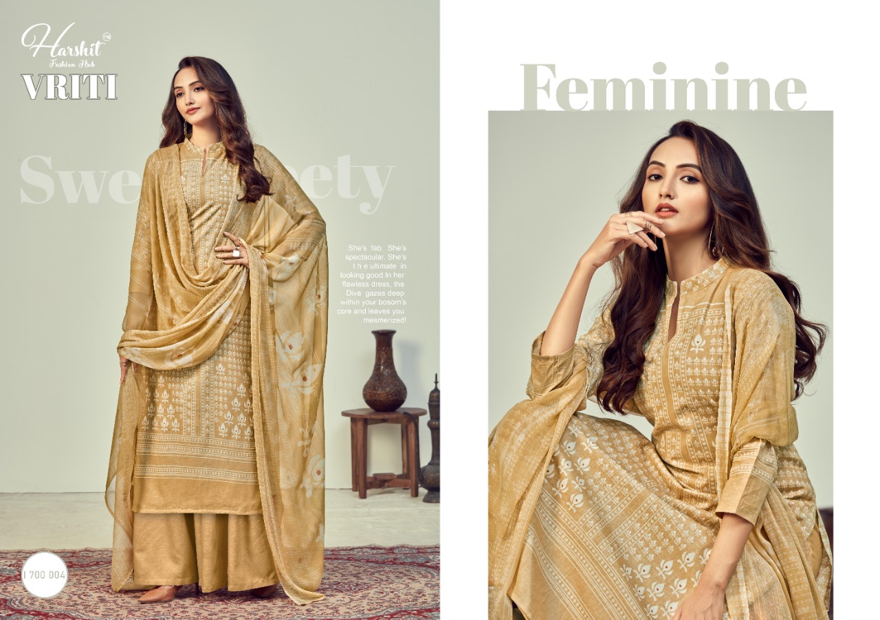 Harshit  Presents Vriti Digital Printed Dress Material