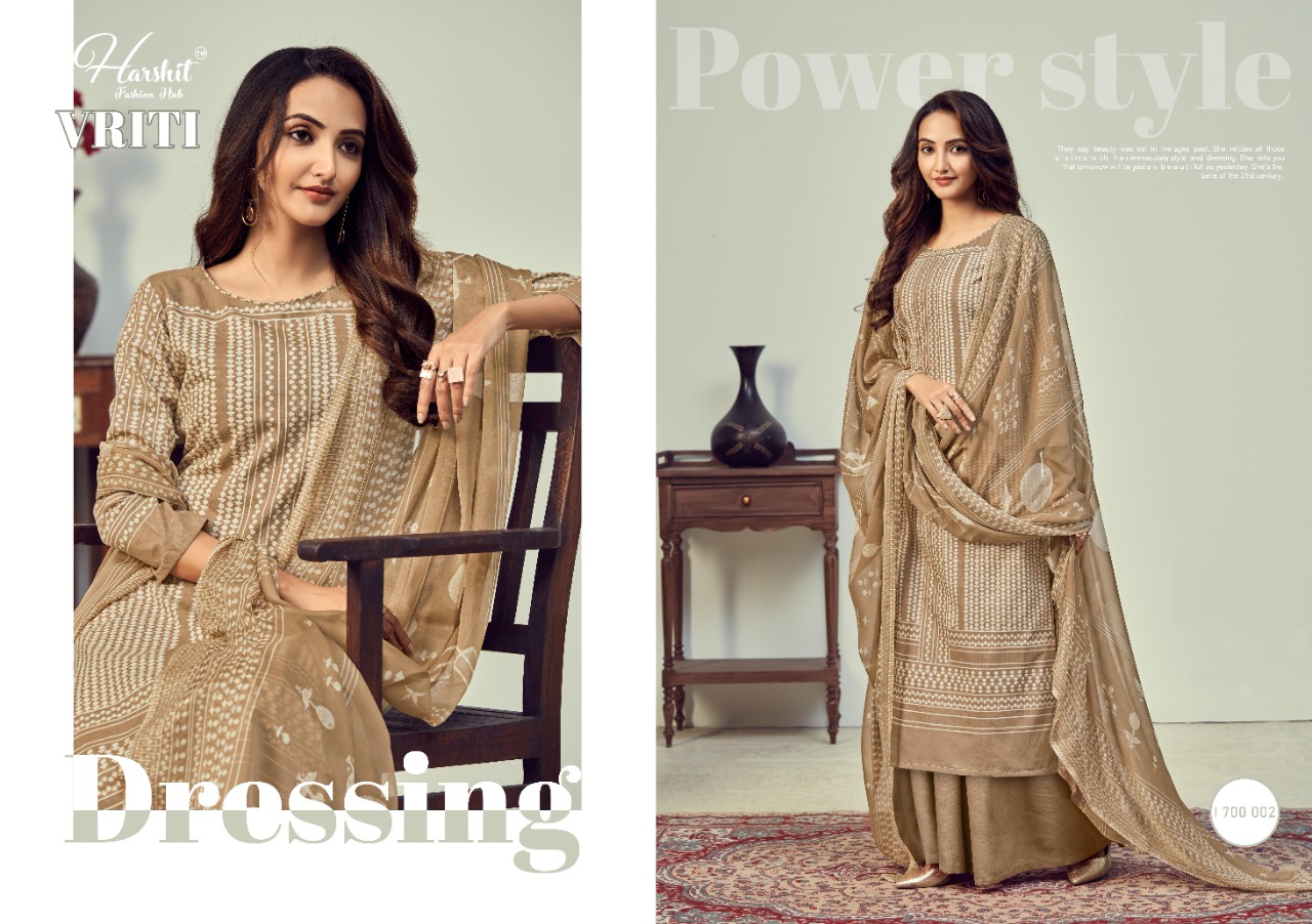 Harshit  Presents Vriti Digital Printed Dress Material