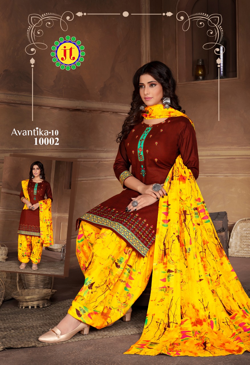 Jt Presents Avantika Vol 10 Printed Readymade Collection