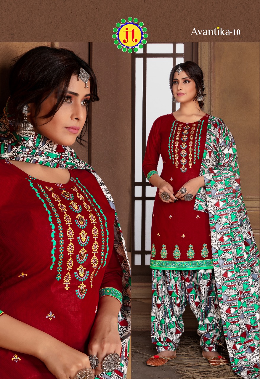 Jt Presents Avantika Vol 10 Printed Readymade Collection