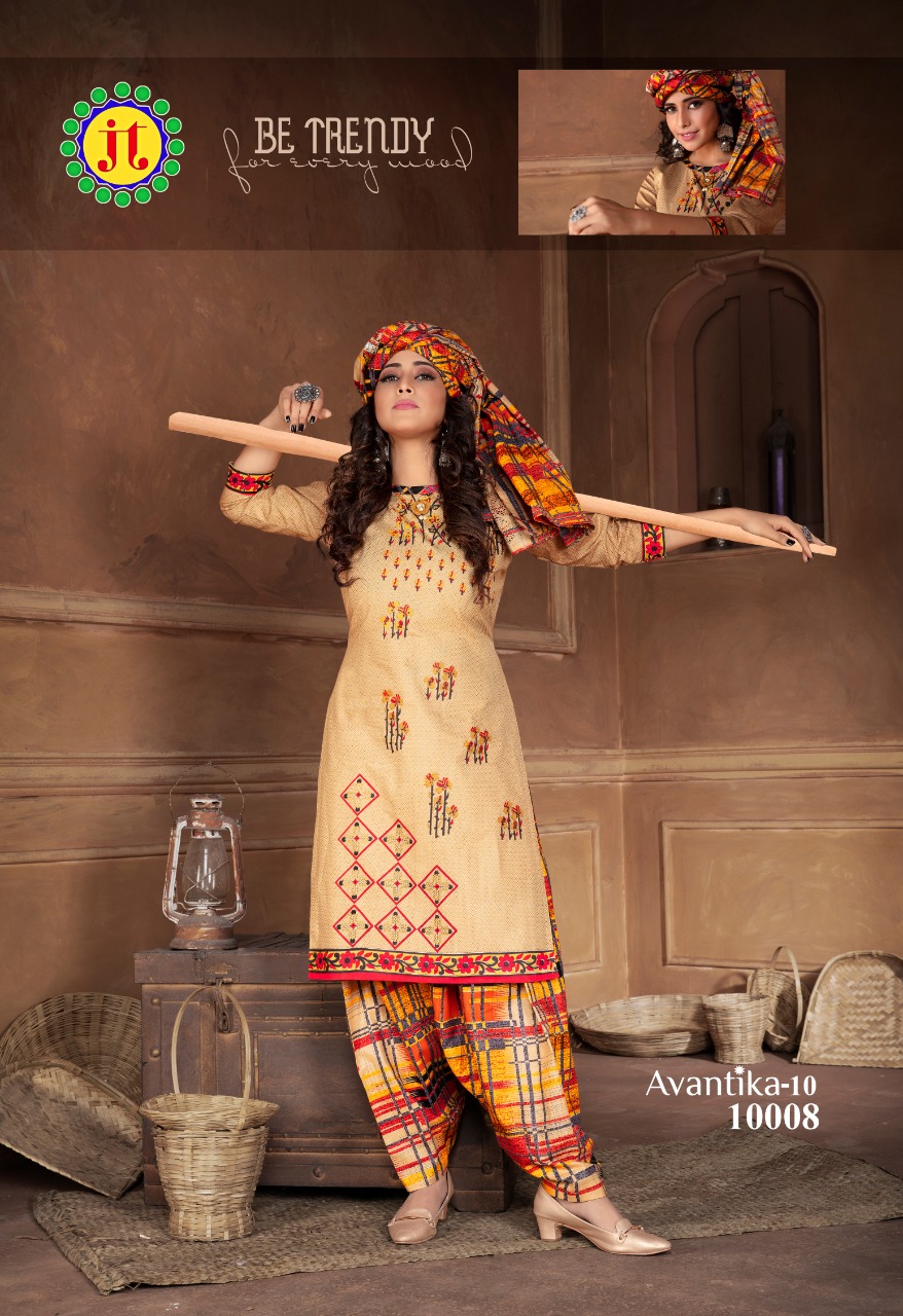Jt Presents Avantika Vol 10 Printed Readymade Collection