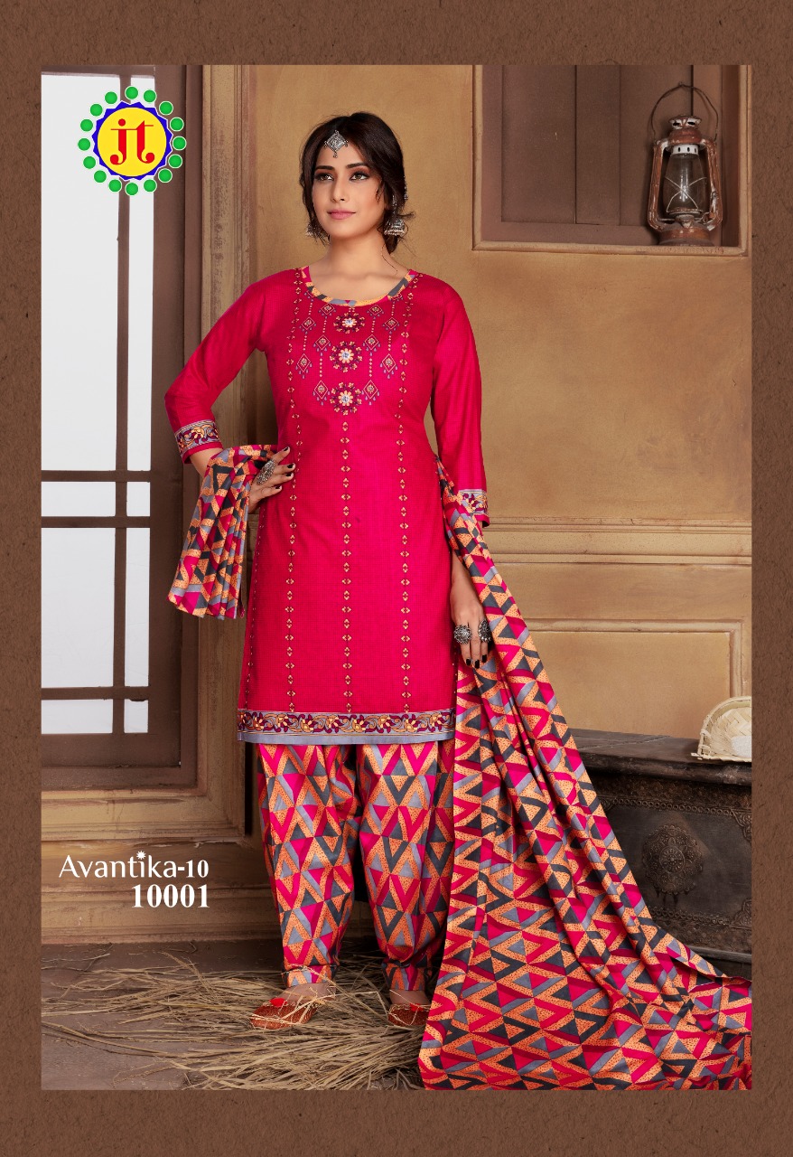 Jt Presents Avantika Vol 10 Printed Readymade Collection
