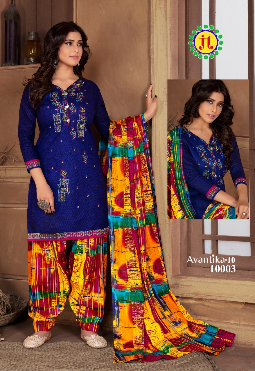 Jt Presents Avantika Vol 10 Printed Readymade Collection