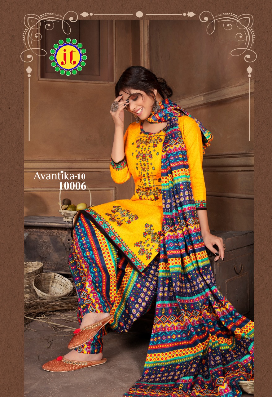 Jt Presents Avantika Vol 10 Printed Readymade Collection