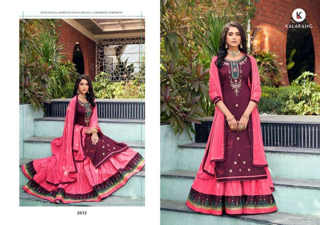 Kalarang Presents Blossom 15 Designer Dress Material Collection