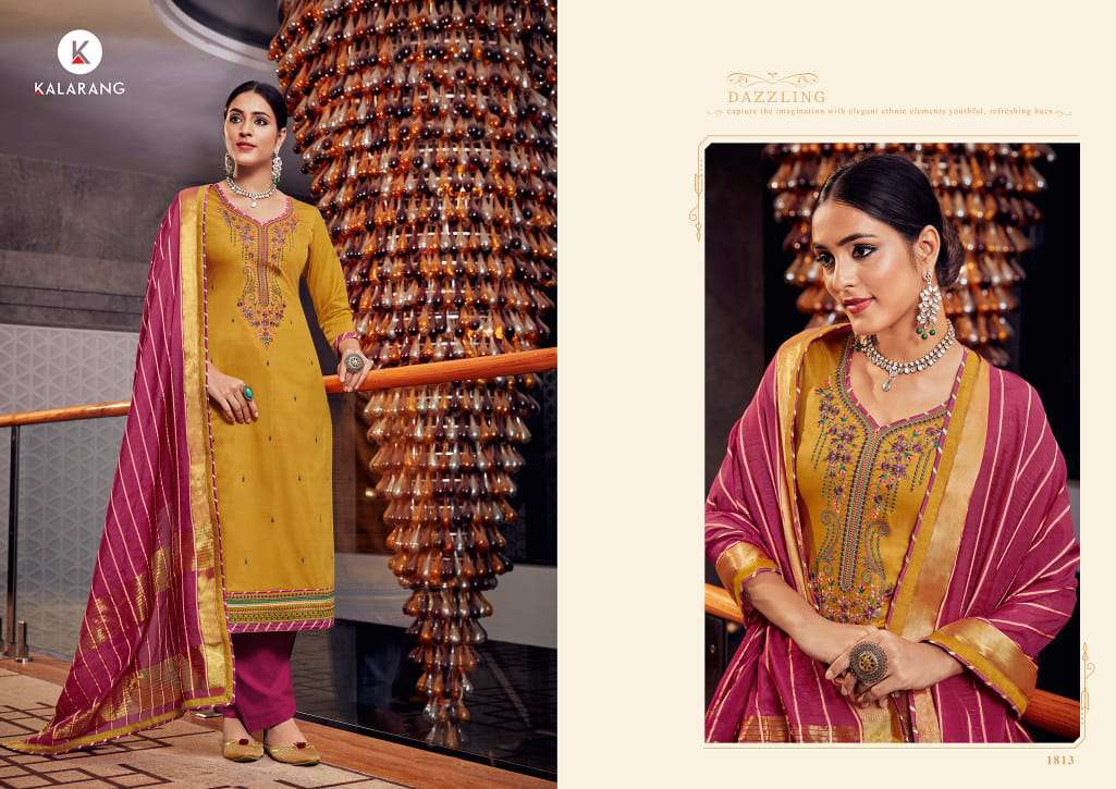 Kalarang Presents Jasmin Vol 10 Designer Dress Material Collection