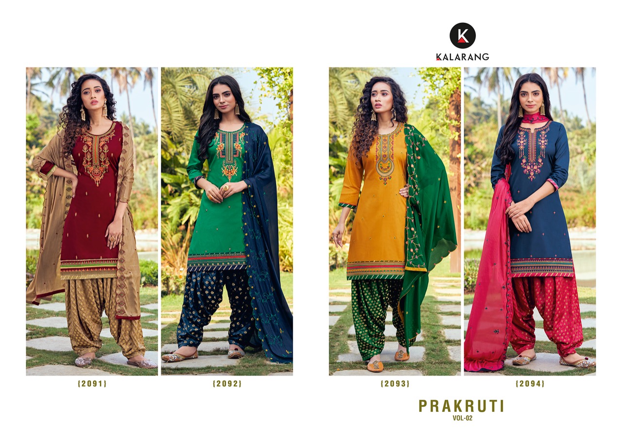 Kalarang Presents Prakruti Vol 2  Designer Dress Material