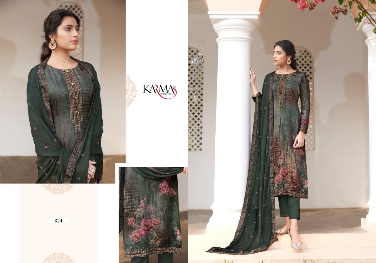 Karma Presents Lamhaa Vol 2 Designer Dress Material