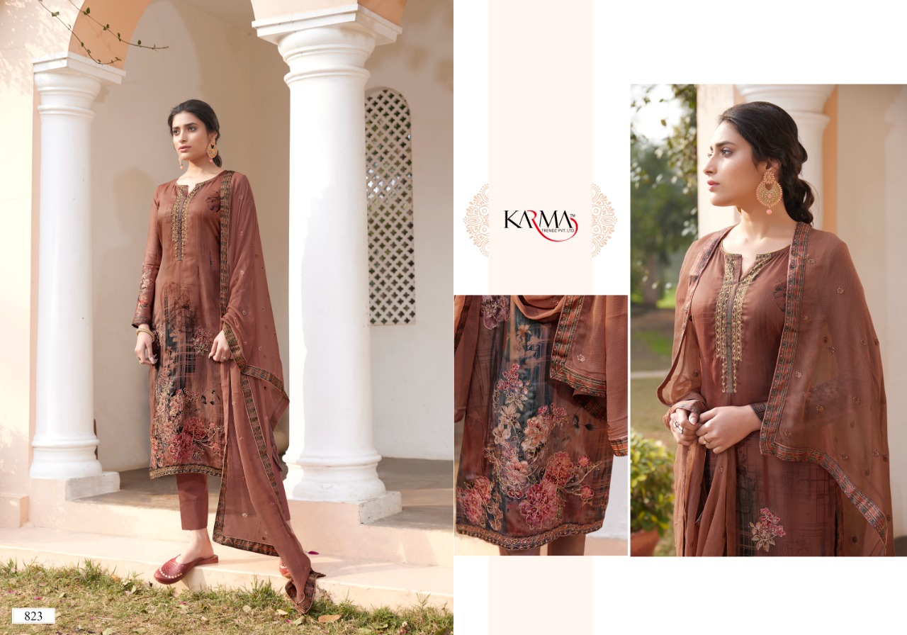 Karma Presents Lamhaa Vol 2 Designer Dress Material