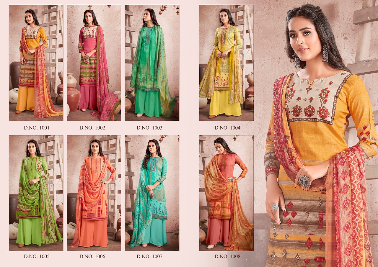Kesariya Presents  Heena Casual Wear Dress Material