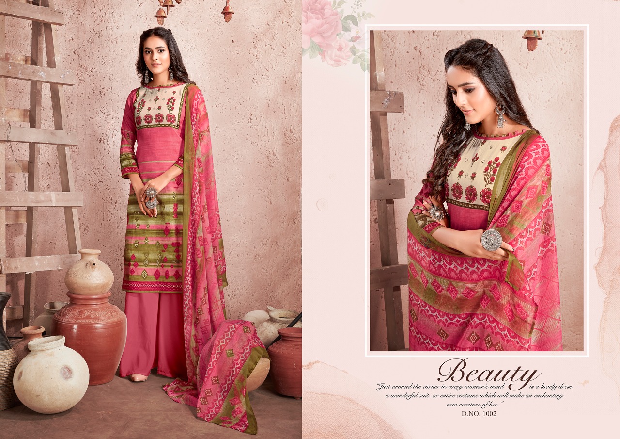 Kesariya Presents  Heena Casual Wear Dress Material