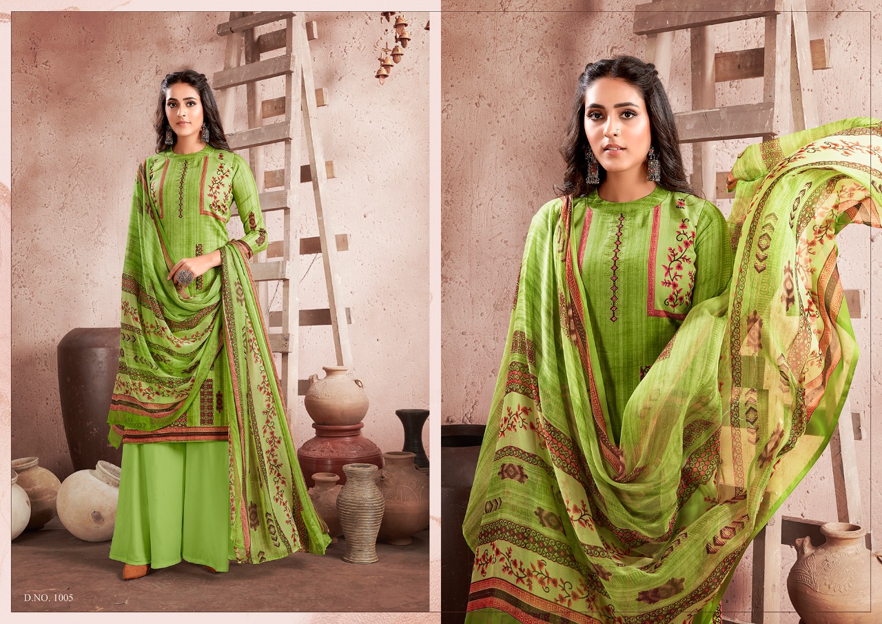 Kesariya Presents  Heena Casual Wear Dress Material